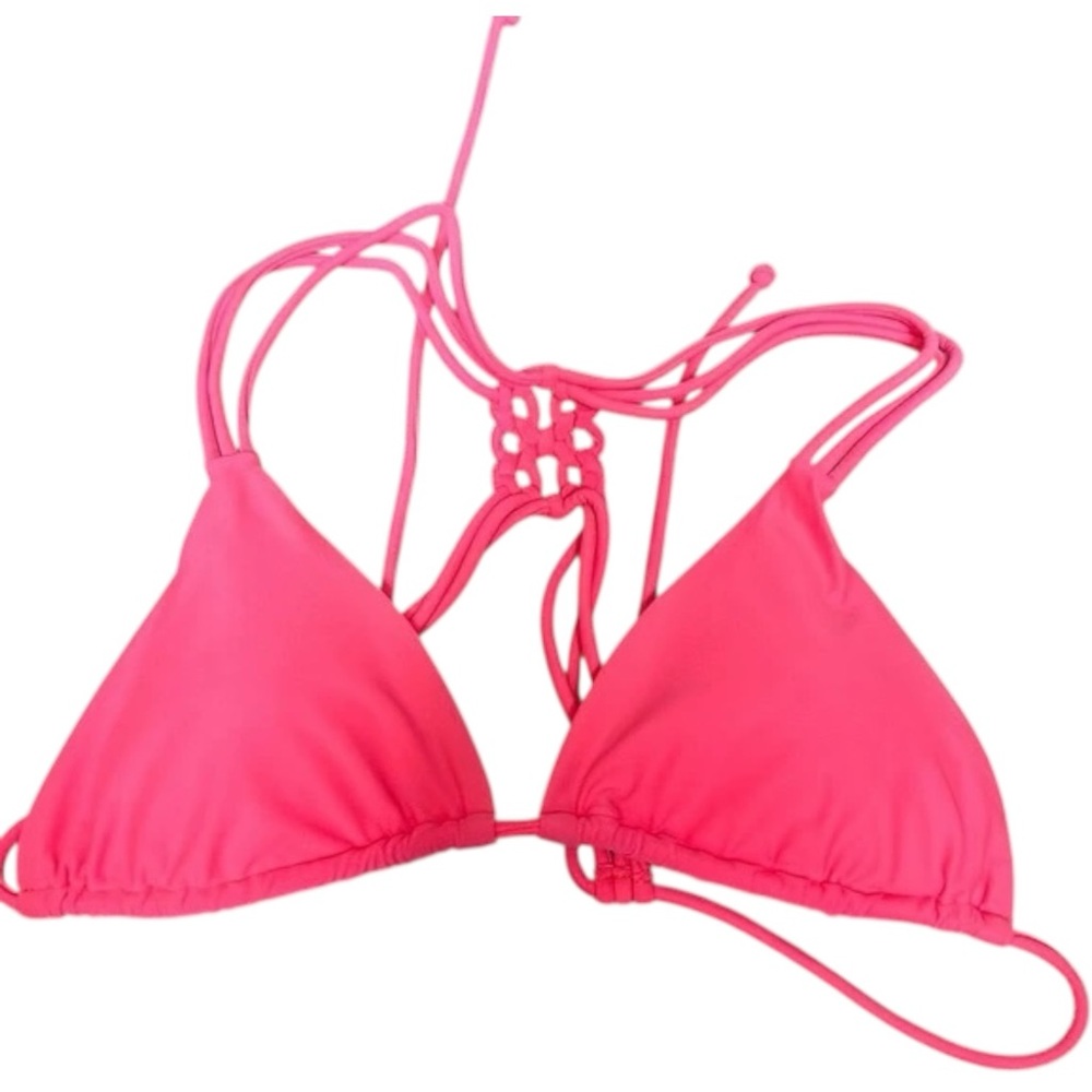 American Eagle Outfitters AEO Coral NWT Strappy Razorback Bikini Top Size XS